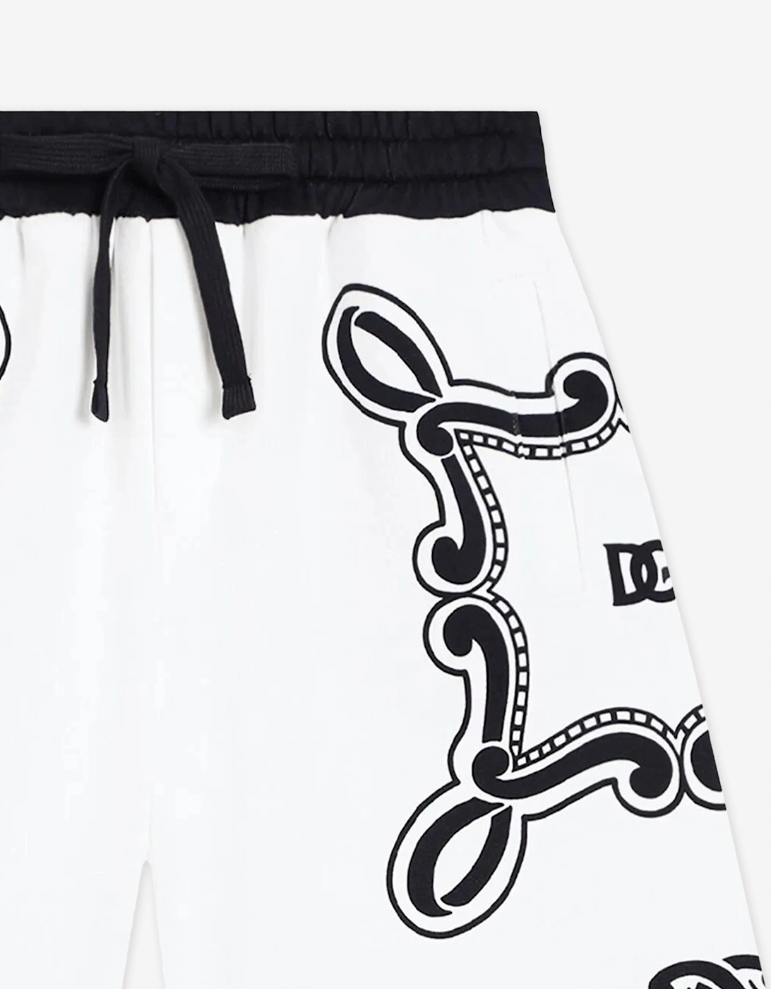 Boys Bandana Print Bermuda Shorts in White