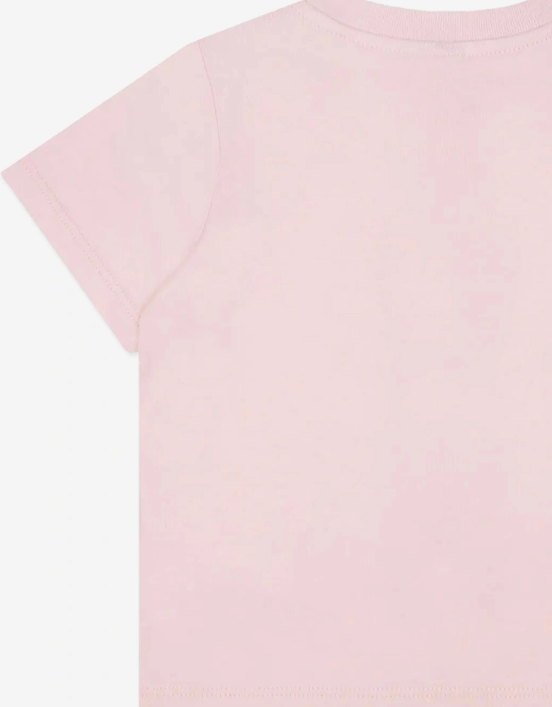 Baby Girls Ice Cream Logo T-Shirt in Pink