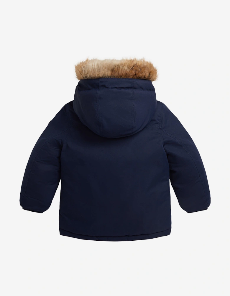 Boys Parka Coat in Navy