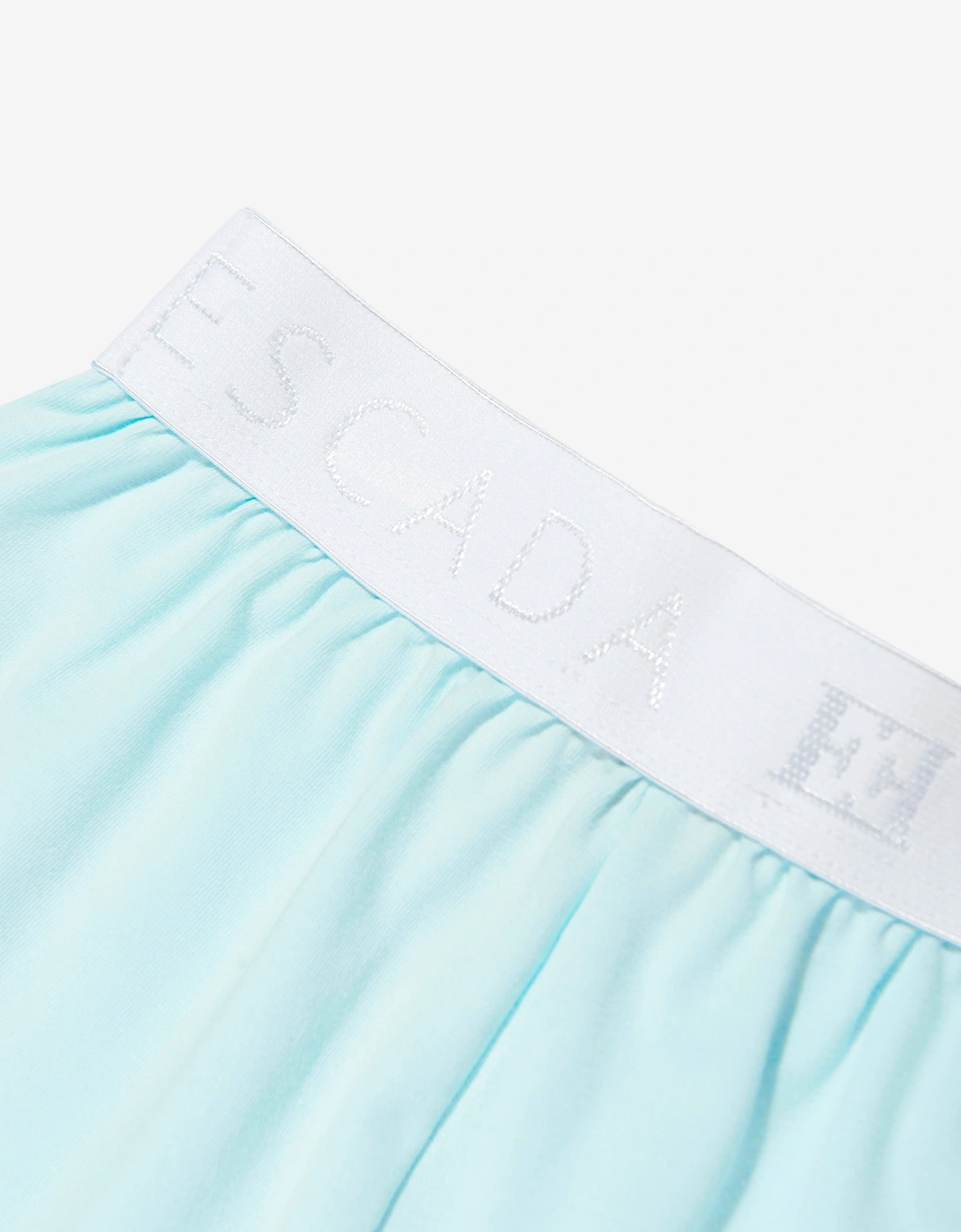 Baby Girls Embroidered Logo Shorts in Blue