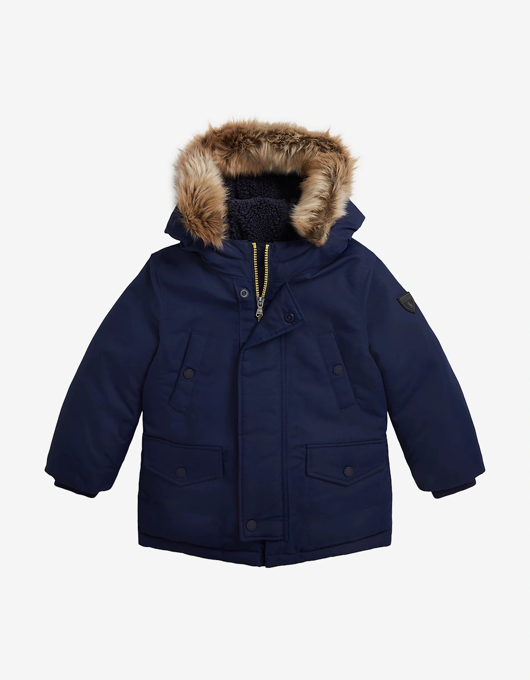 Boys Parka Coat in Navy, 5 of 4