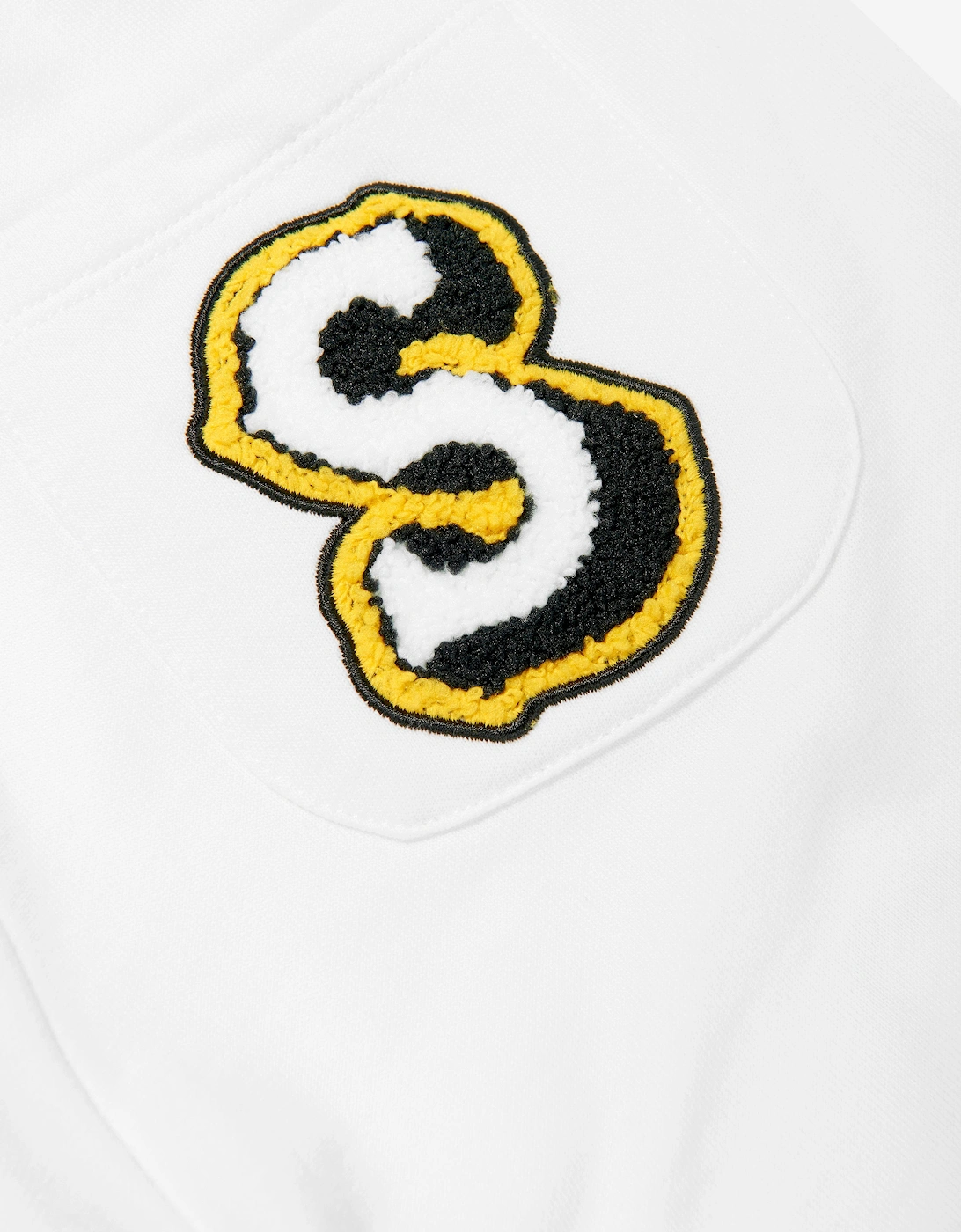 Boys Applique Logo Jersey Shorts in Ivory