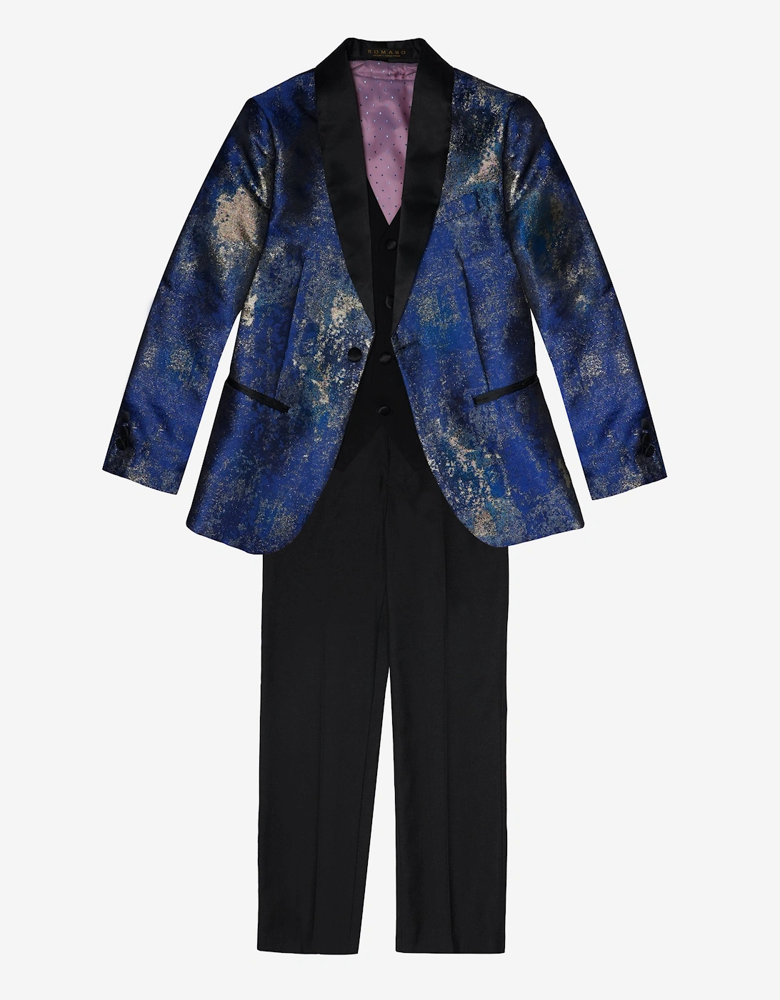 Romano Boys 3 Piece Suit in Blue, 5 of 4
