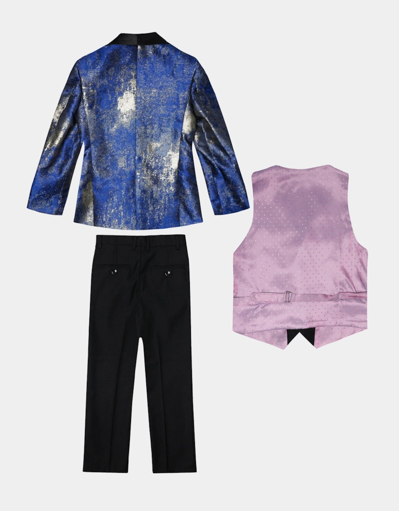Romano Boys 3 Piece Suit in Blue