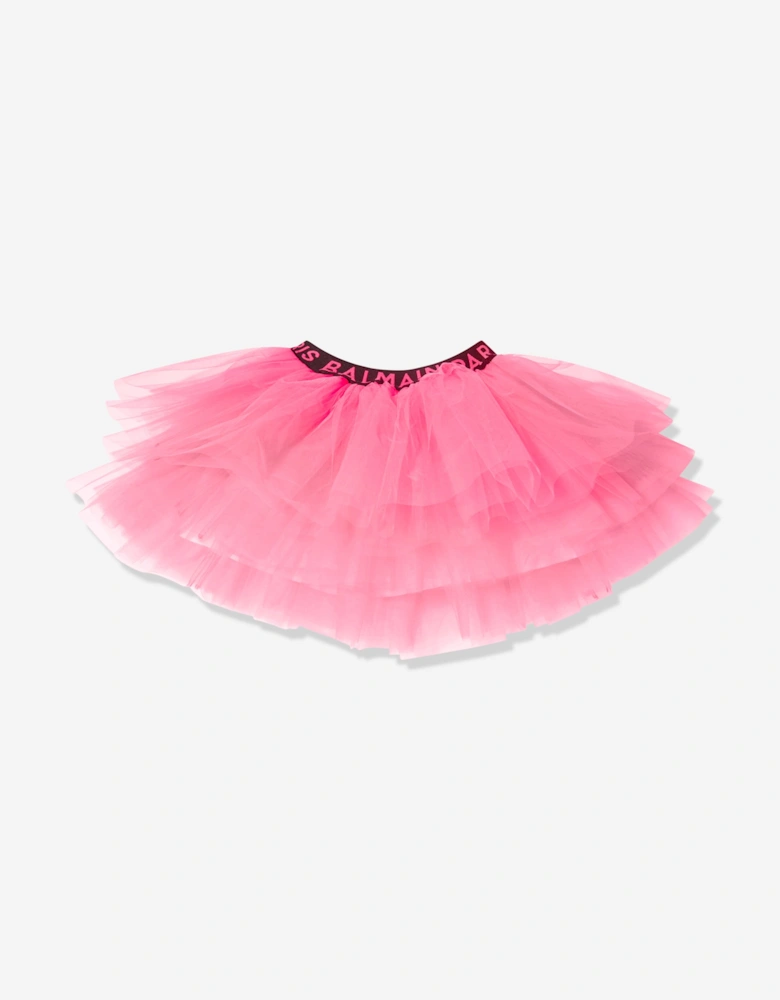 Girls Tulle Skirt in Pink