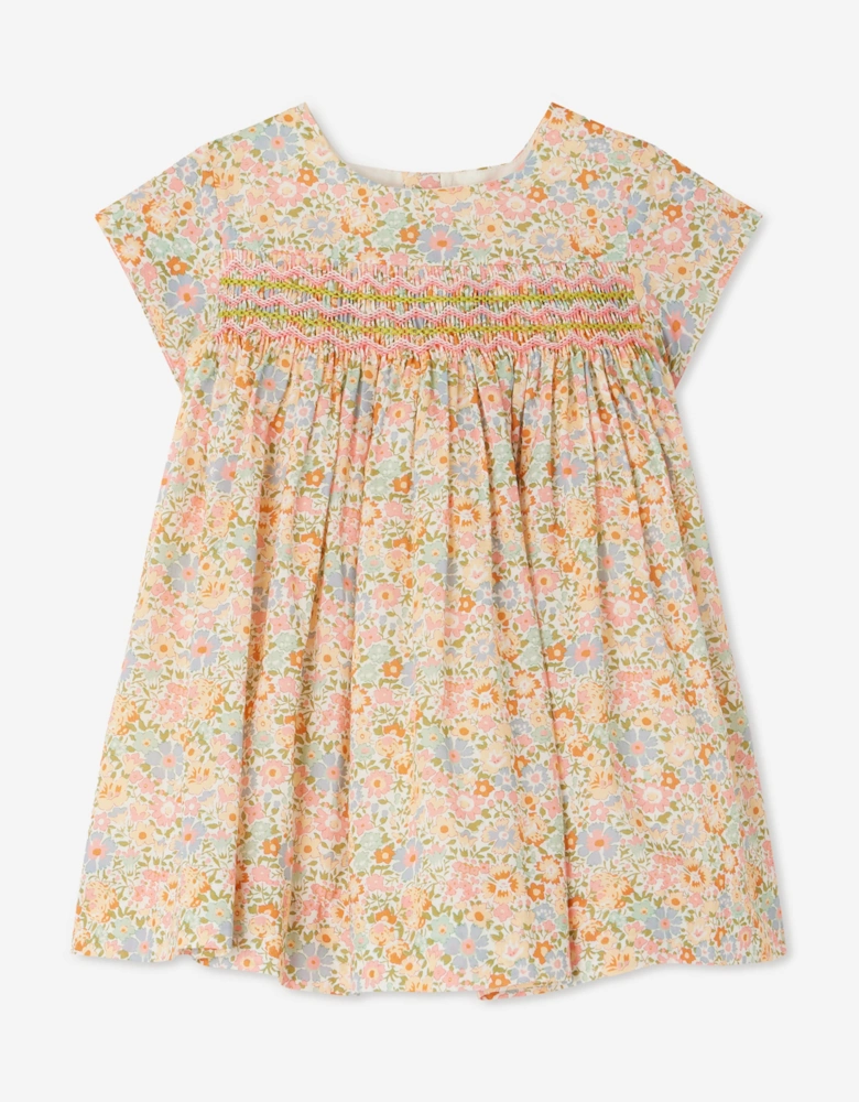 Baby Girls Smocked Maruska Dress in Pink