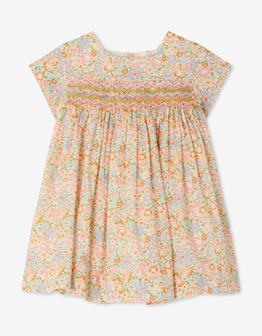 Baby Girls Smocked Maruska Dress in Pink, 5 of 4