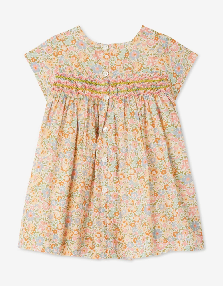 Baby Girls Smocked Maruska Dress in Pink