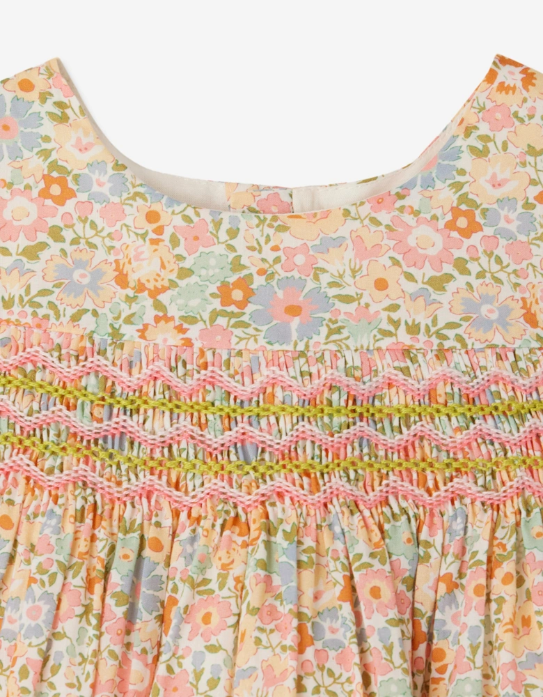 Baby Girls Smocked Maruska Dress in Pink