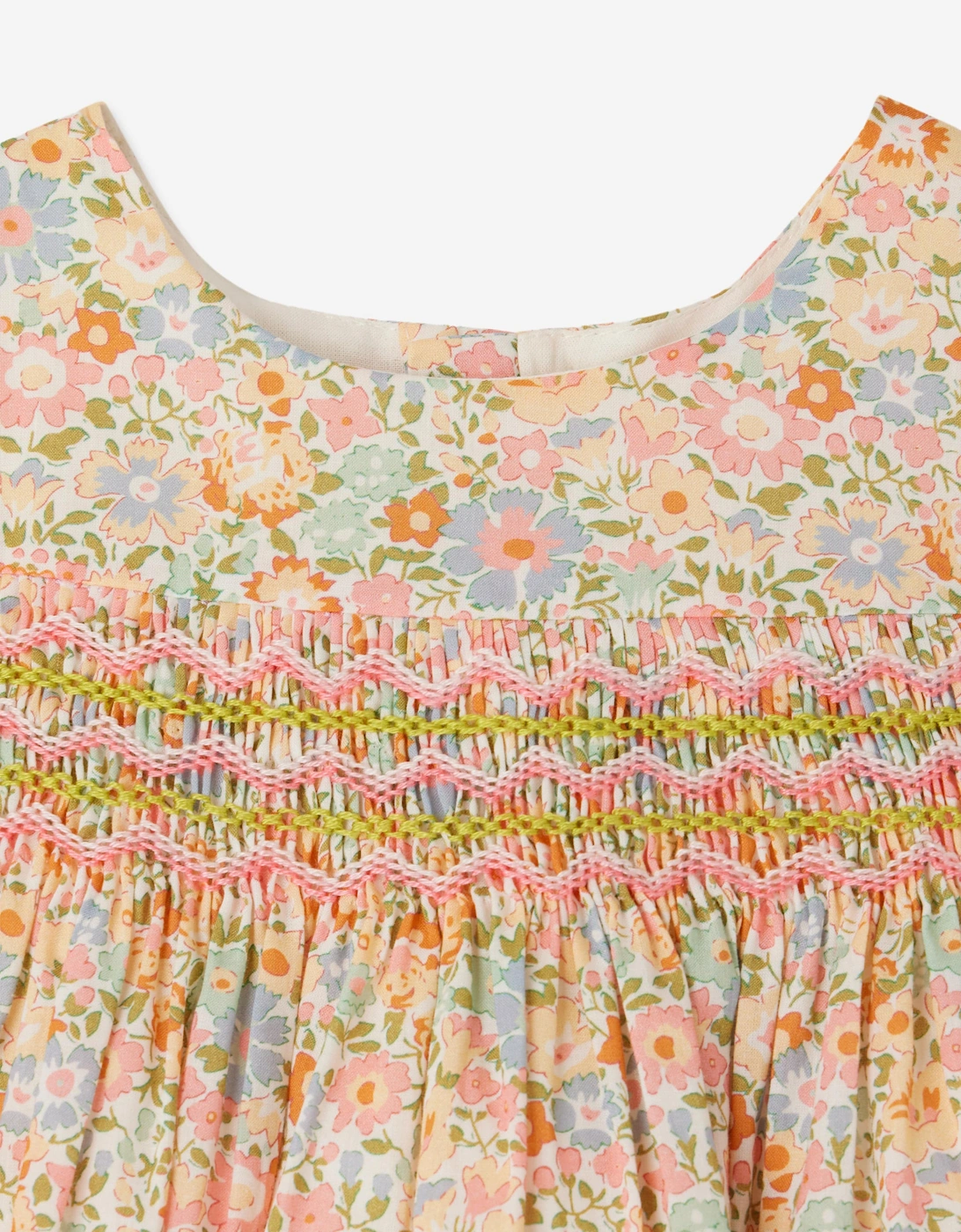 Baby Girls Smocked Maruska Dress in Pink