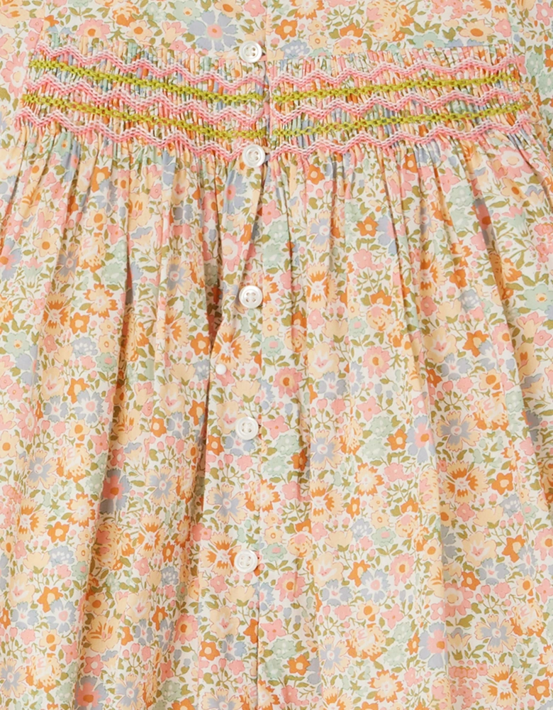Baby Girls Smocked Maruska Dress in Pink