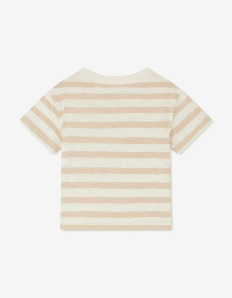 Baby Boys Striped Gaye T-Shirt in Beige