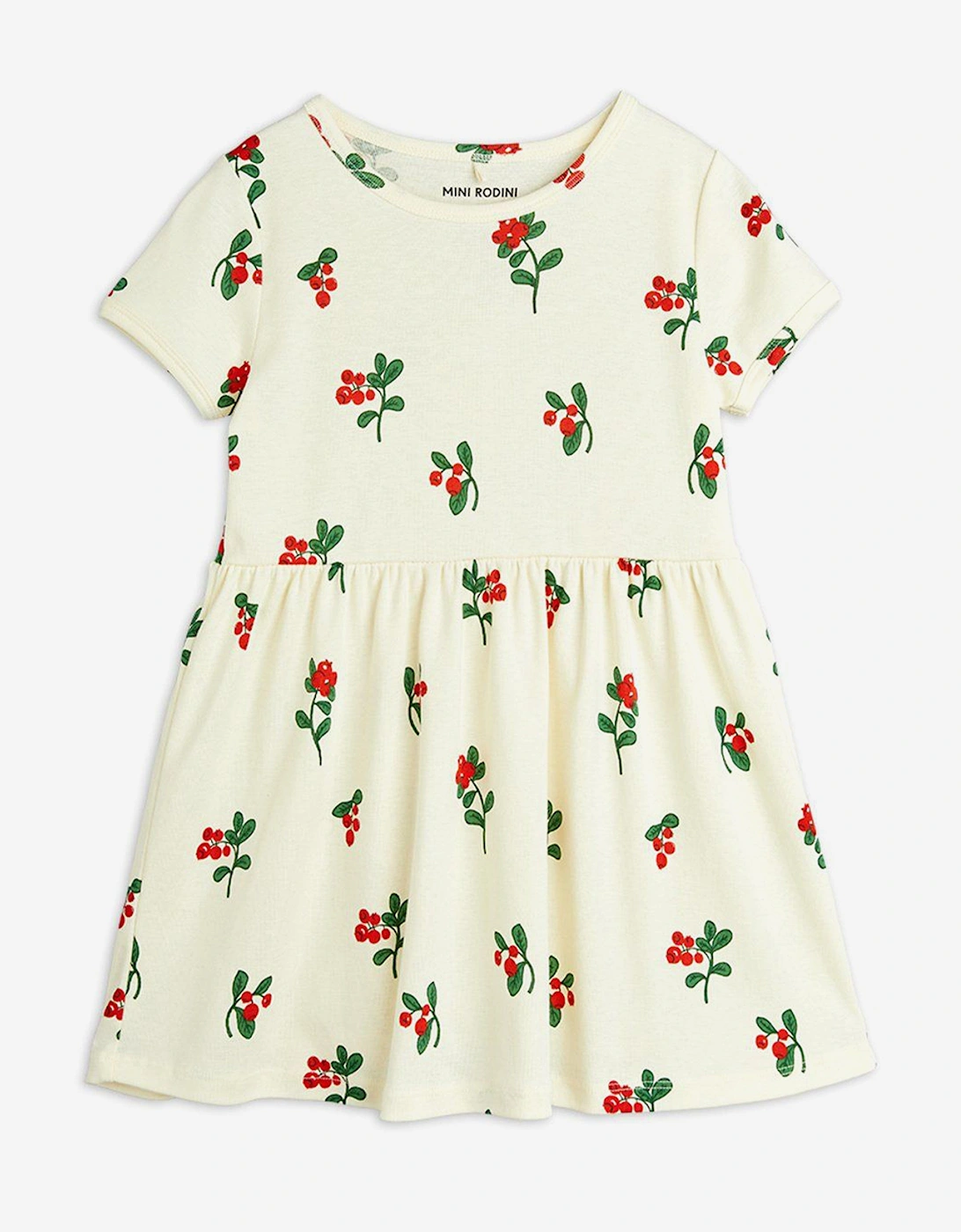 Girls Lingonberries AOP Dress in Ivory, 5 of 4