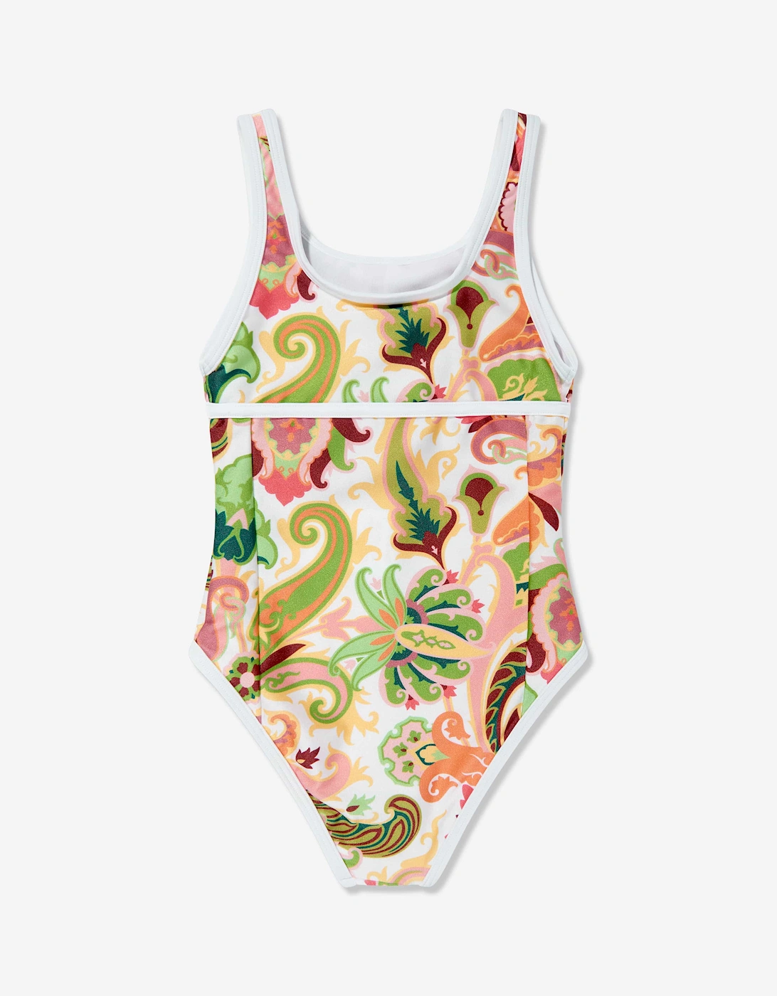 Girls Paisley Print Swimsuit in Multicolour