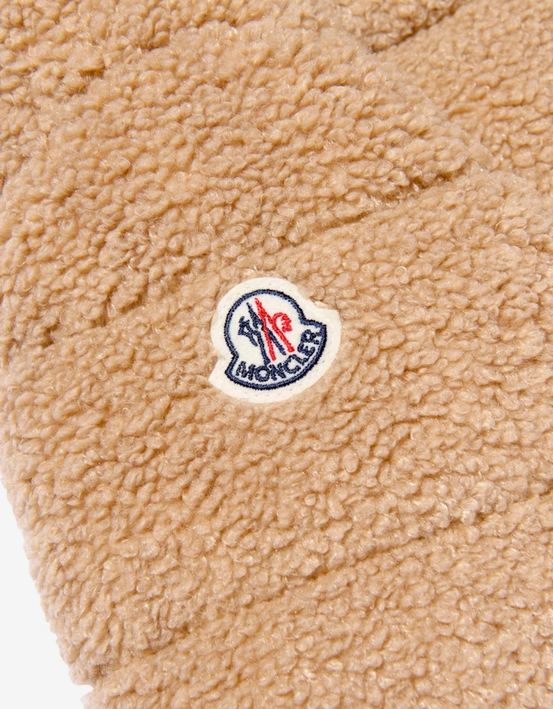 Enfant Girls Down Teddy Fleece Audrieu Jacket in Beige