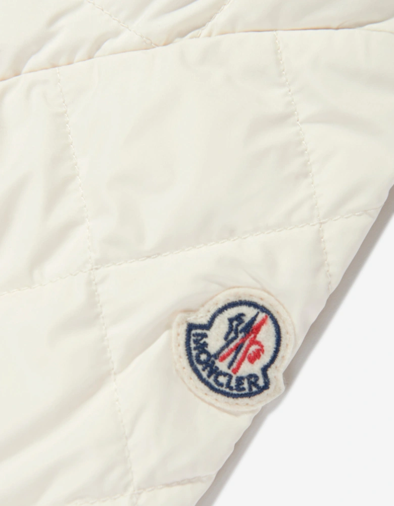 Girls Down Padded Philanta Jacket in Ivory