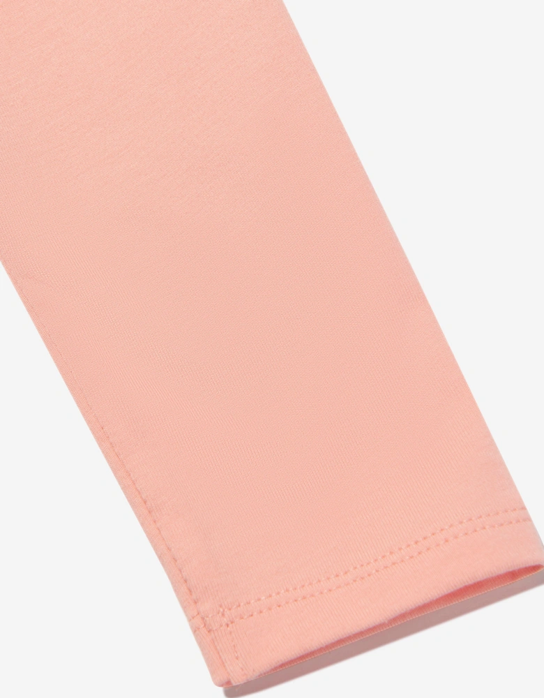 Girls Logo Leggings in Pink