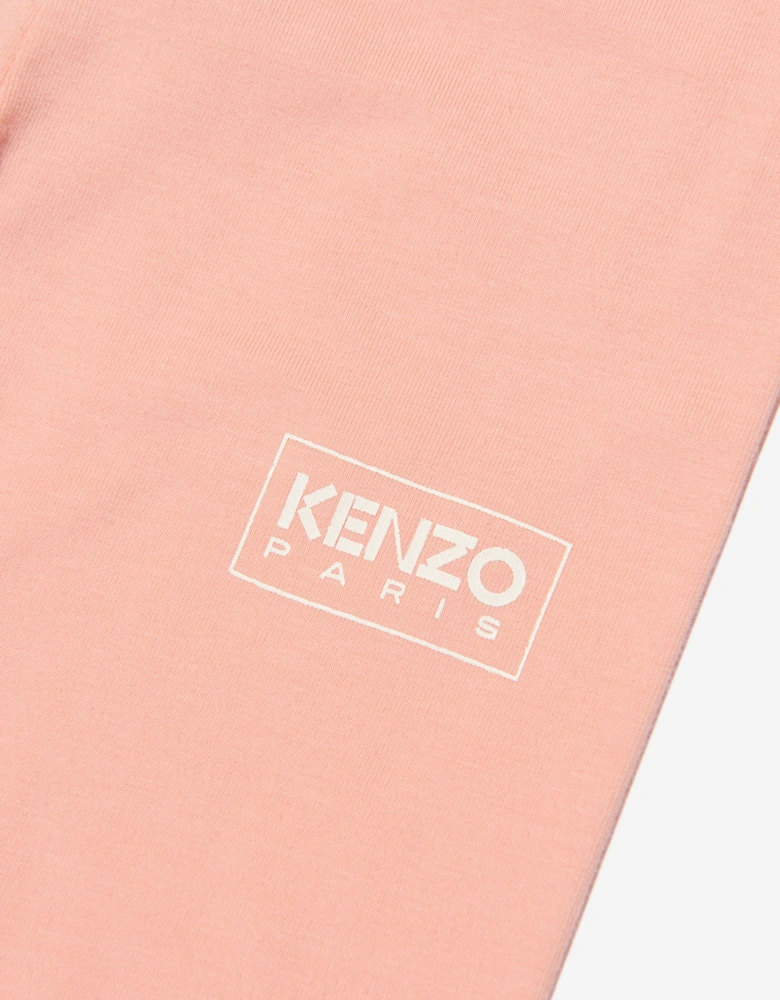 Girls Logo Leggings in Pink