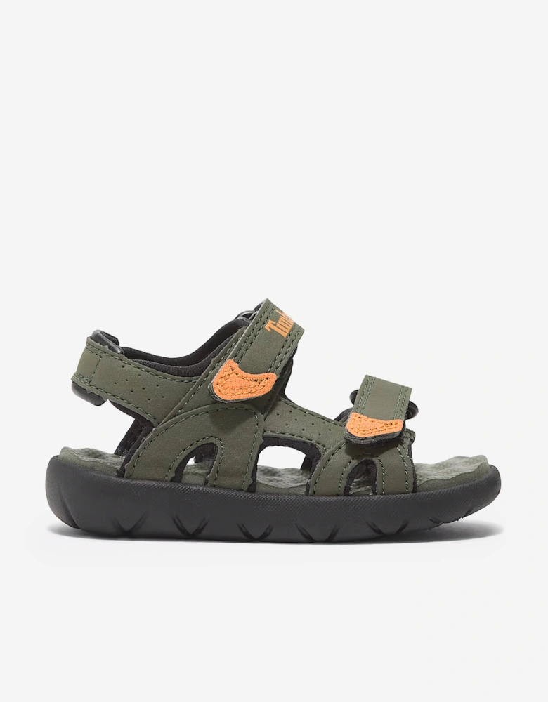 Boys Perkins Row Backstrap Sandals in Green