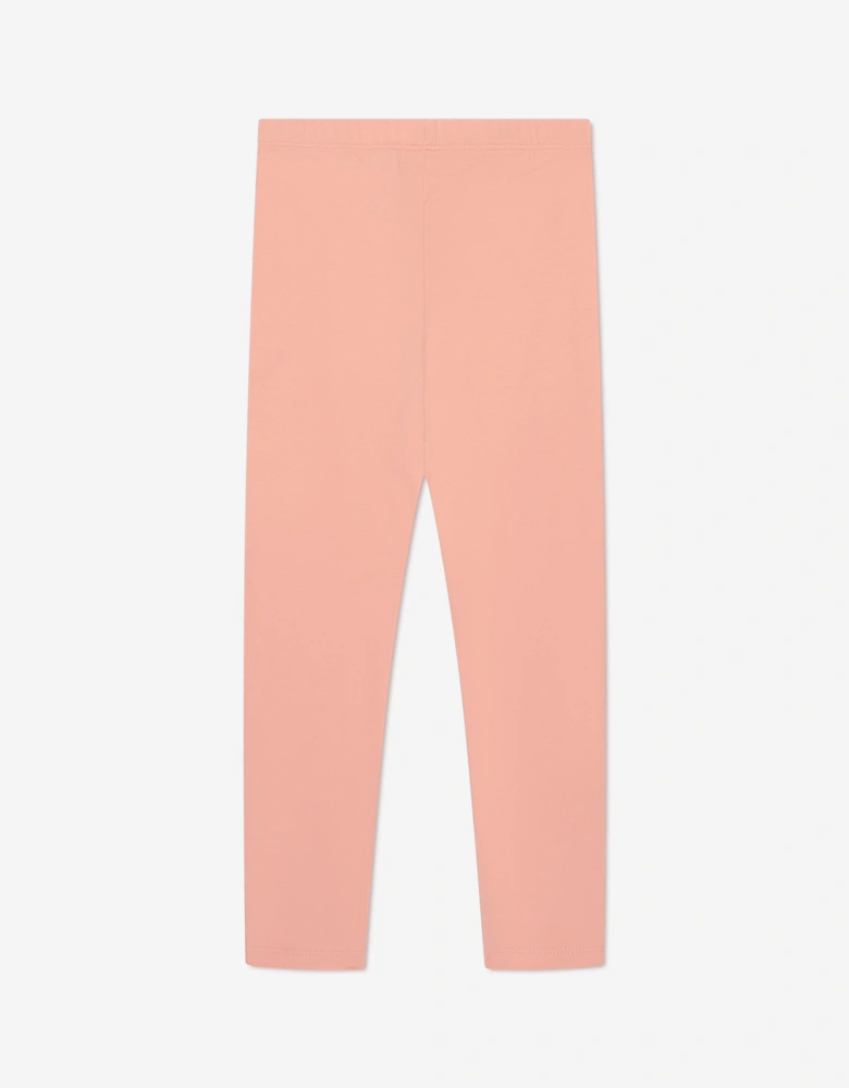 Girls Logo Leggings in Pink