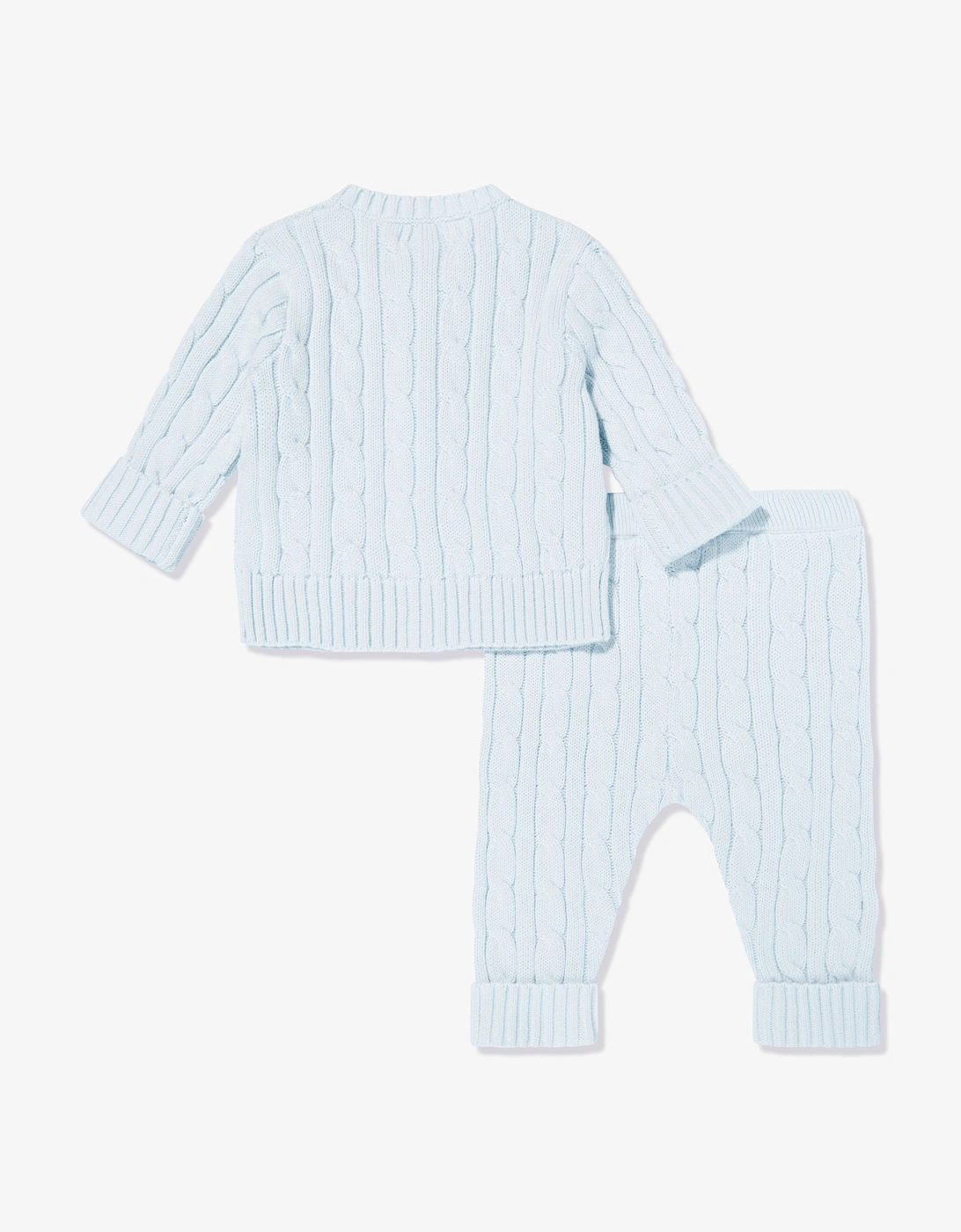 Baby Boys Cotton Trouser Set in Blue