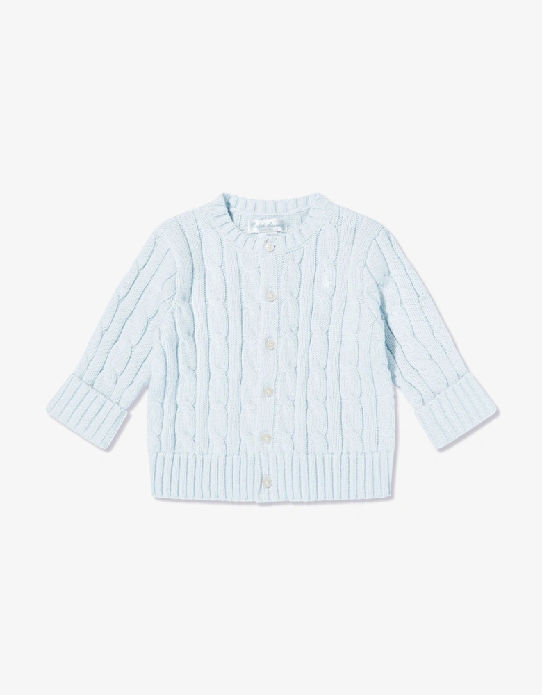 Baby Boys Cotton Trouser Set in Blue