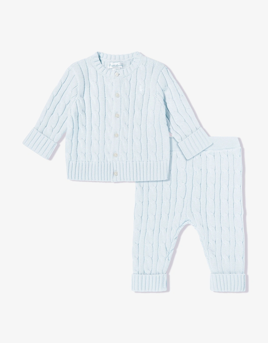 Baby Boys Cotton Trouser Set in Blue, 5 of 4