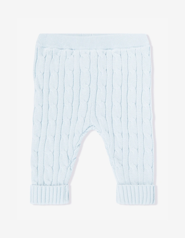 Baby Boys Cotton Trouser Set in Blue