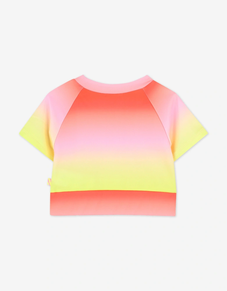 Billieblush Girls Gradient T-Shirt in Yellow