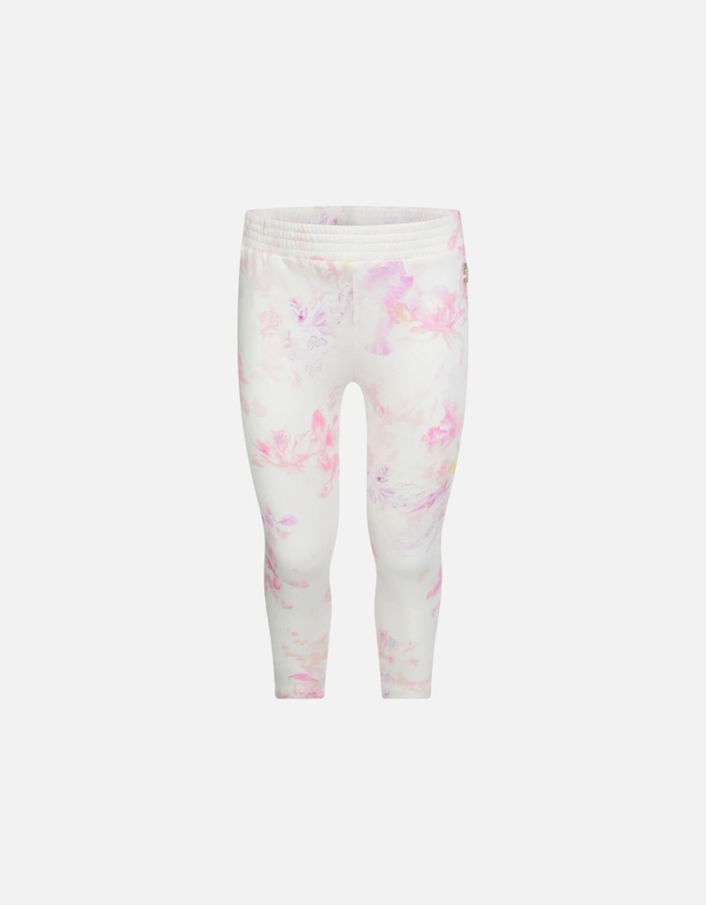 Girls & Pink Floral Print Leggings