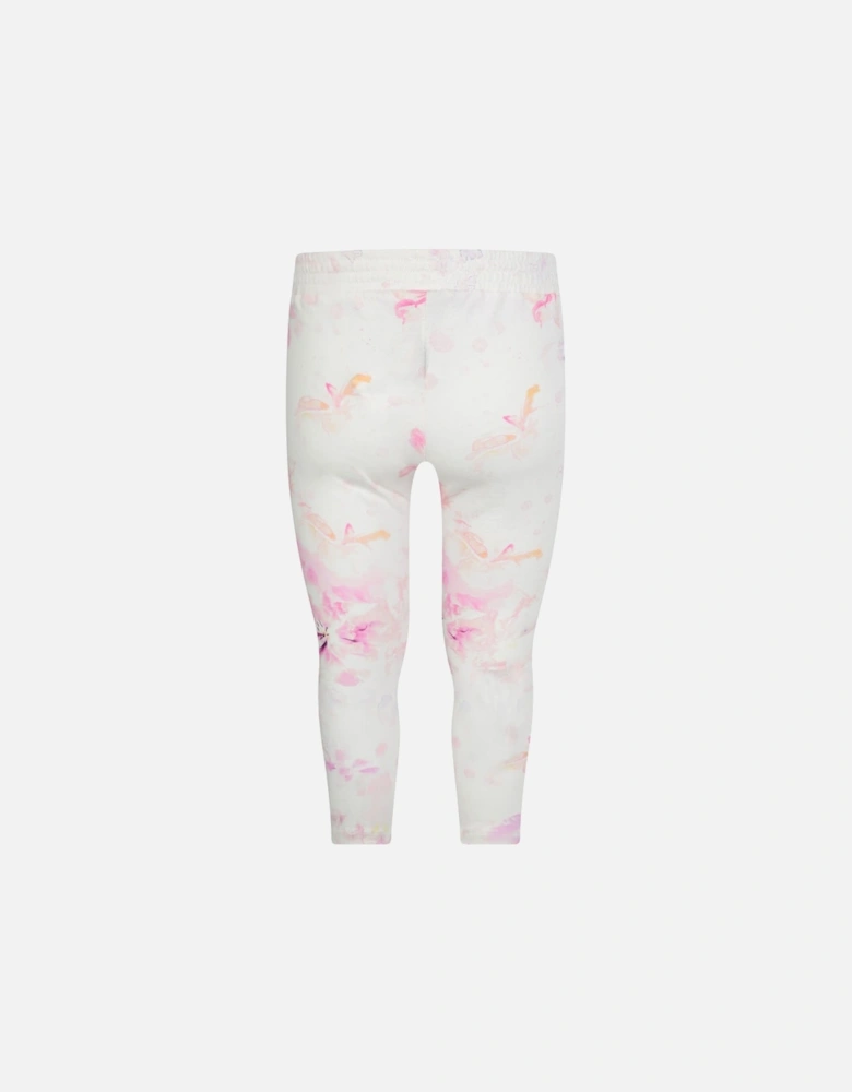 Girls & Pink Floral Print Leggings