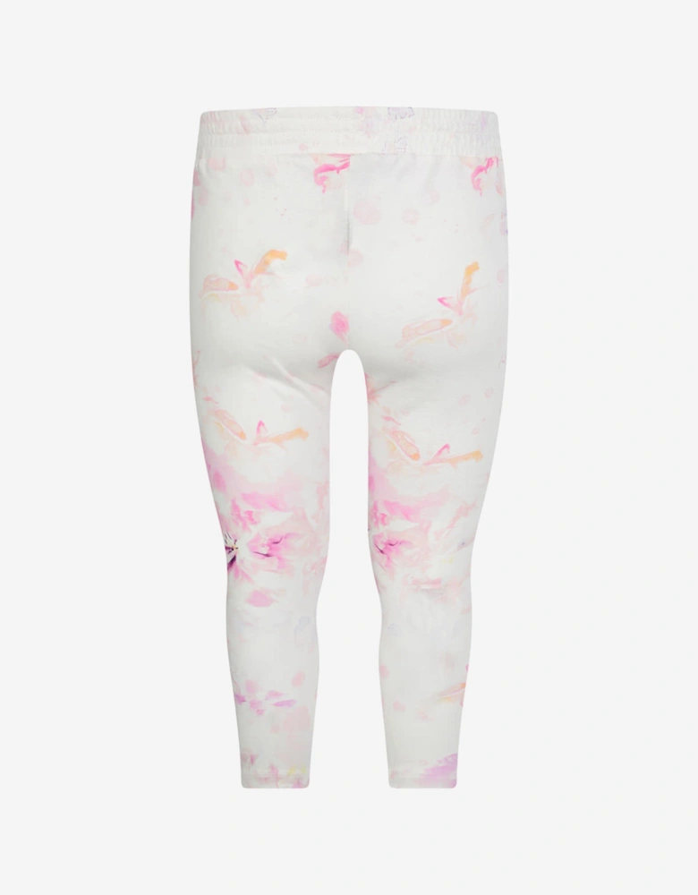 Girls & Pink Floral Print Leggings