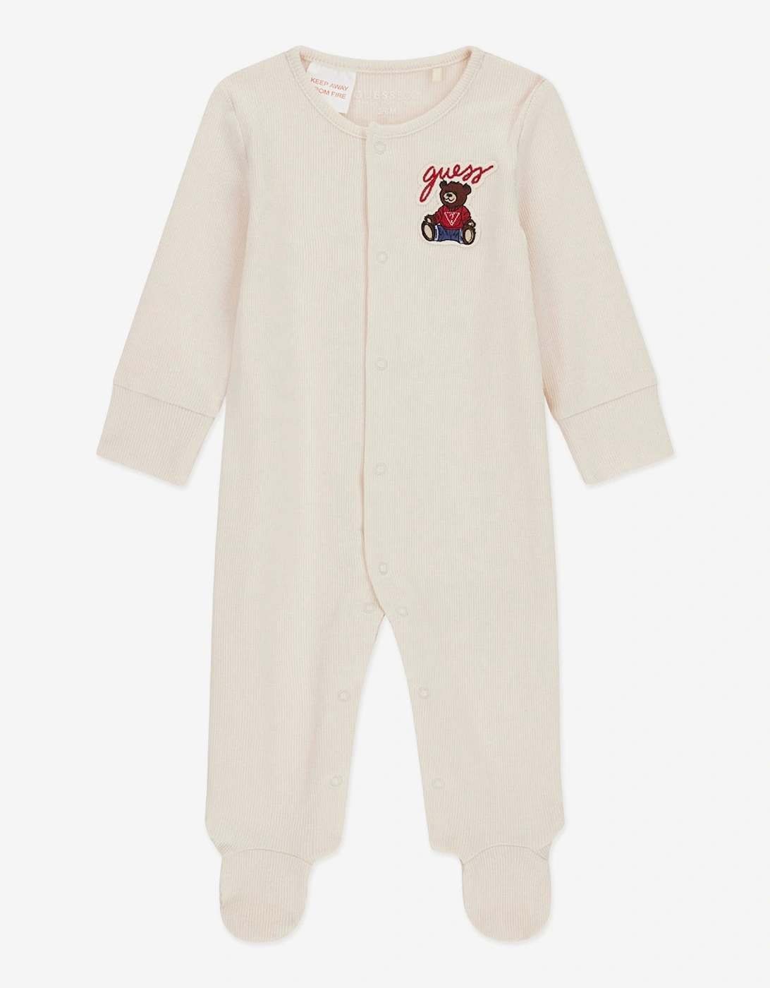 Baby Teddy Bear Babygrow Set in Beige