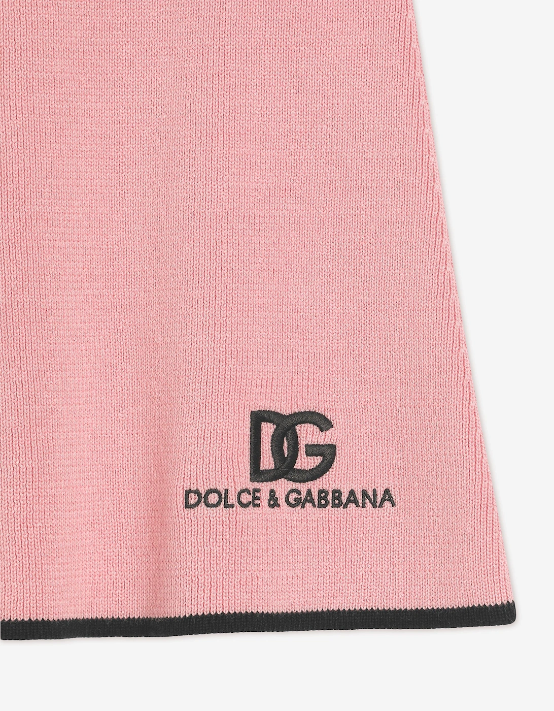 Girls Cashmere Logo Skirt in Pink