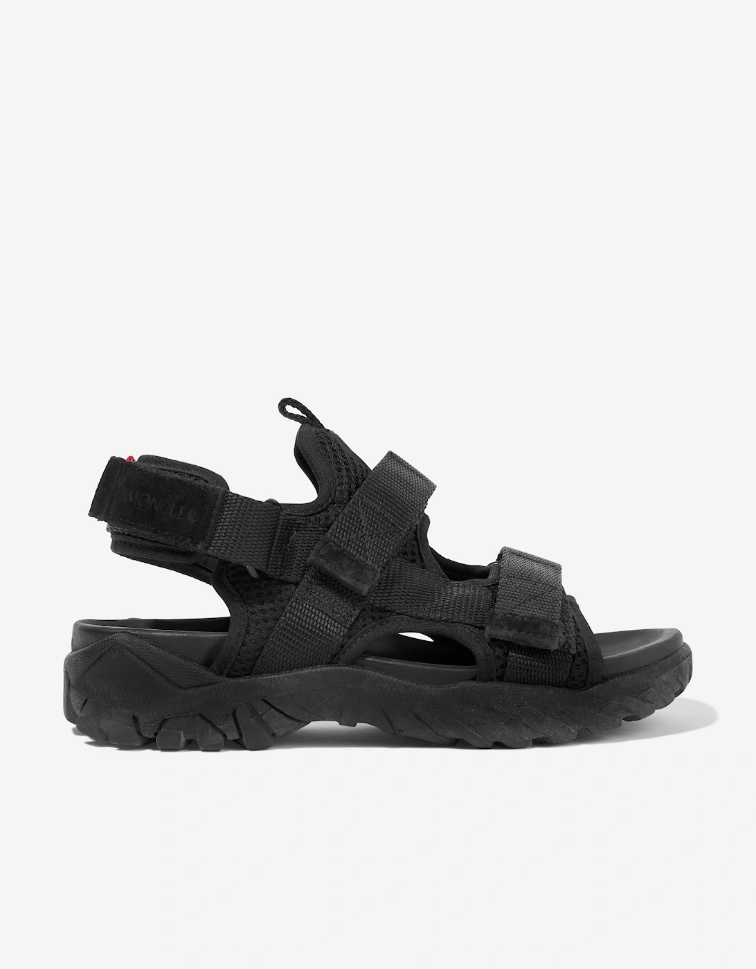 Girl's Moncler Enfant Kids Trailgrip Vela Sandals in Black - Size: 1 (older)