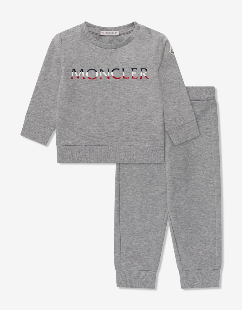 Enfant Baby Boys Logo Tracksuit Grey