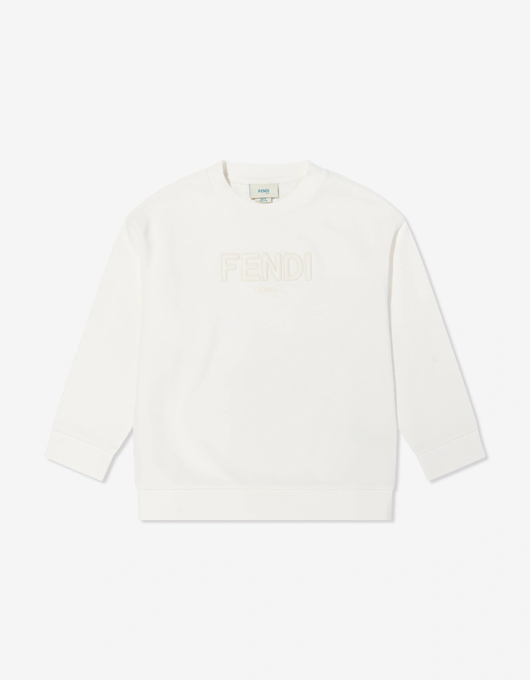 Kids Logo Sweatshirt in White, 5 of 4