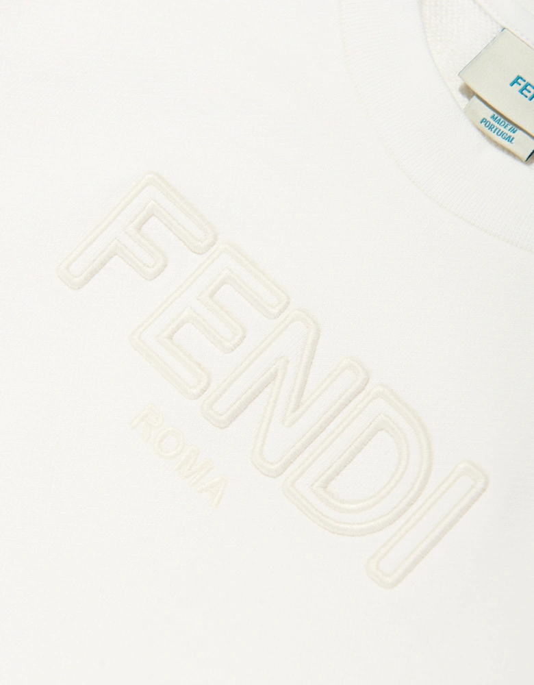 Kids Logo Sweatshirt in White