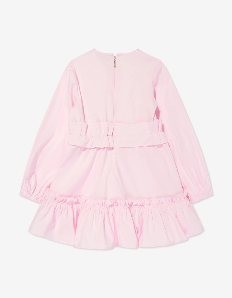 Girls Poplin Dress in Pink