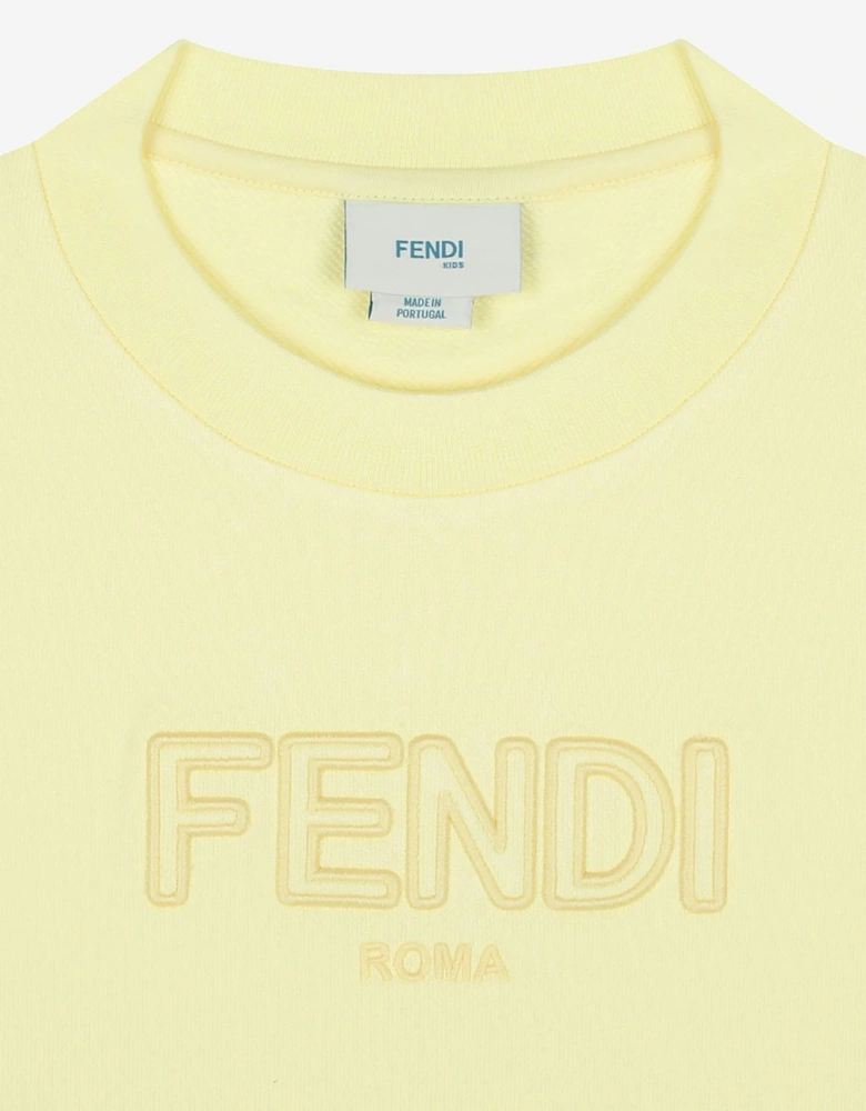 Kids Logo Sweatshirt in Yellow
