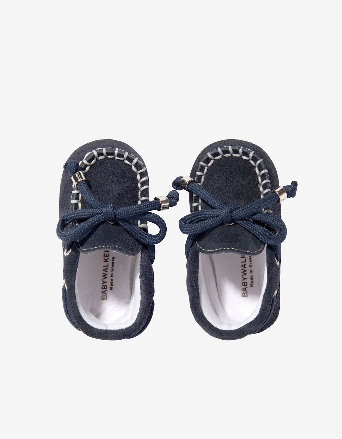 BABYWALKER Baby Boys Suede Moccasins in Navy
