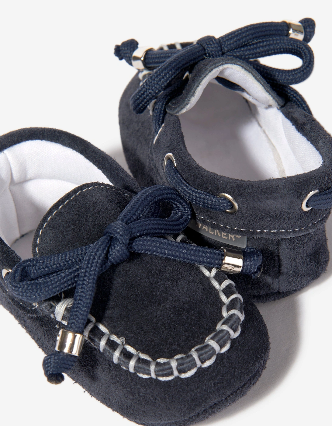 BABYWALKER Baby Boys Suede Moccasins in Navy