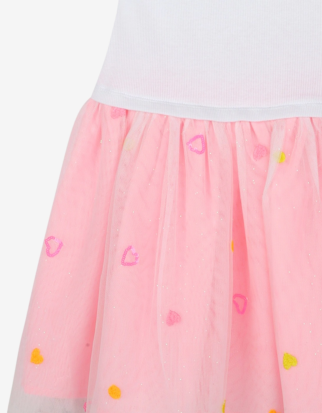 Billieblush Girls Tulle and Sequin Dress in White