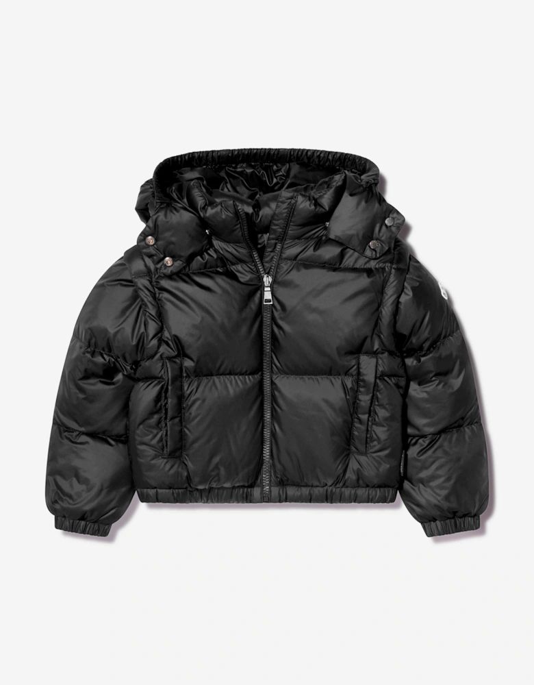 Enfant Girls Down Padded Vanya Jacket in Black