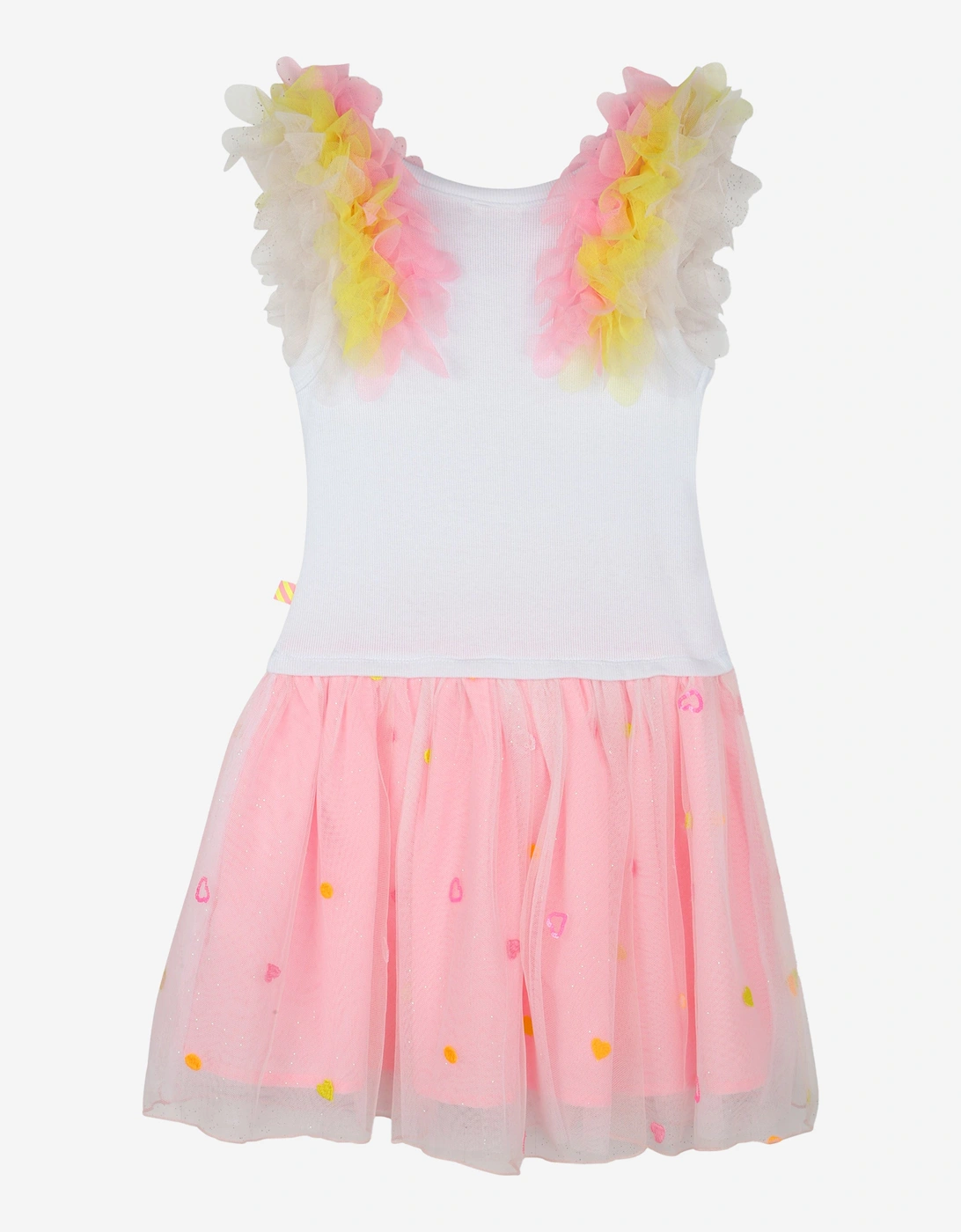 Billieblush Girls Tulle and Sequin Dress in White