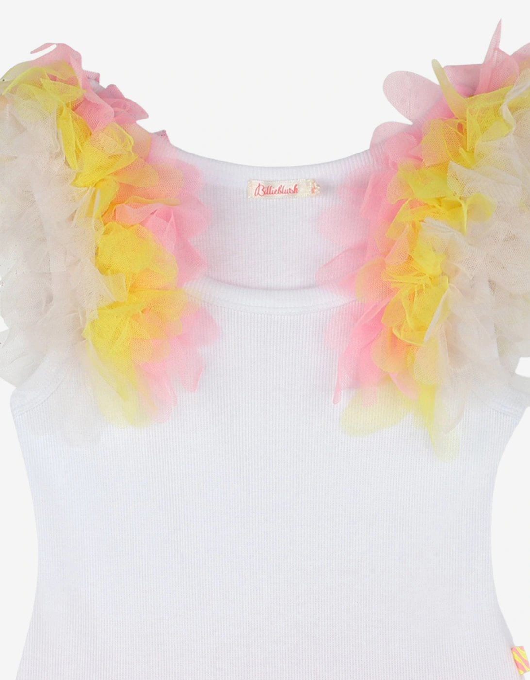 Billieblush Girls Tulle and Sequin Dress in White