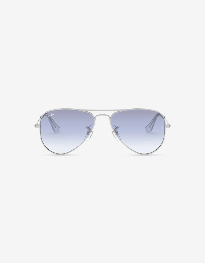 Kids Aviator Sunglasses in Silver