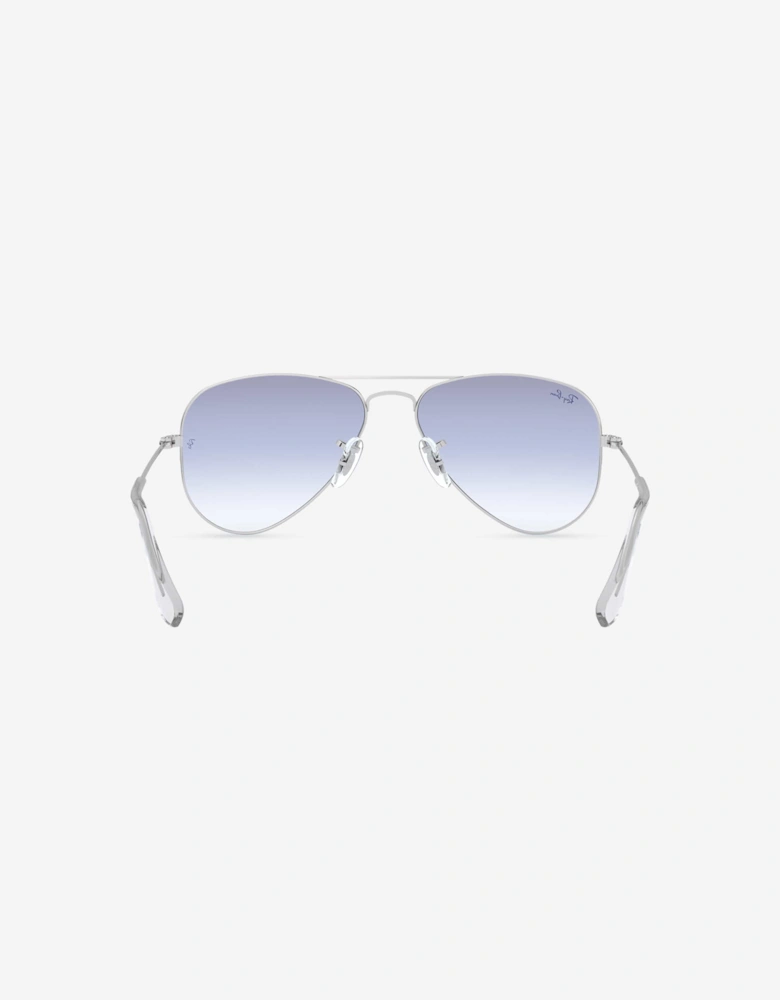Kids Aviator Sunglasses in Silver