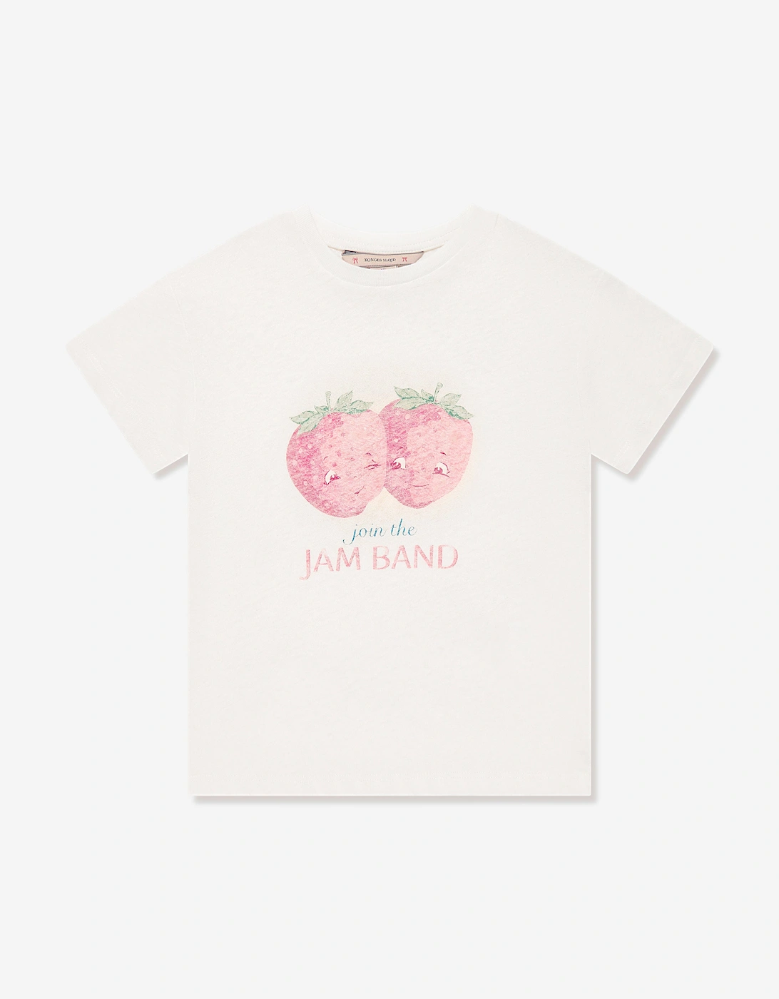 Girls Era Strawberry T-Shirt in Ivory, 5 of 4