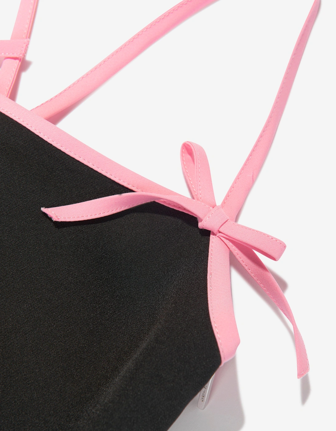 Girls Cotton Technical Dress in Black